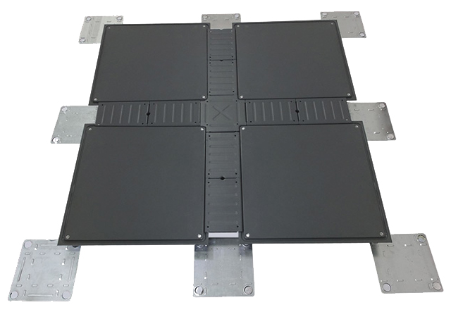 扣槽式网络地板